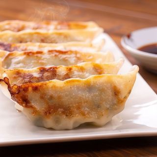 Ravioli di gamberi alla piastra 