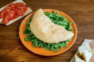 Calzone fritto alla boscaiola