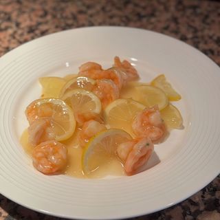 Gamberi in salsa di limone