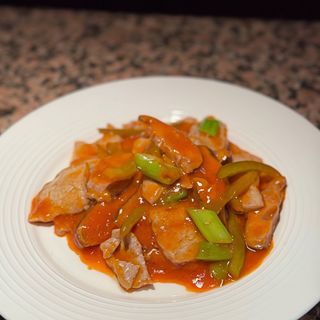 Vitello in salsa piccante agrodolce