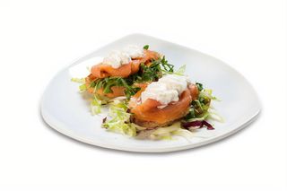 Bruschetta salmone e rucola