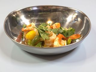 041.PENTOLA IN FIAMME CON GAMBERI 