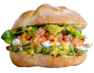 Panino tartare di salmone