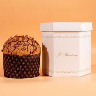 Panettone al pistacchio e caramello salato