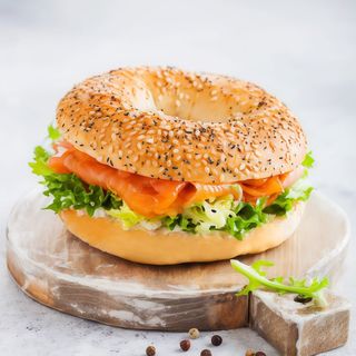 Bagel salmone e philadelphia