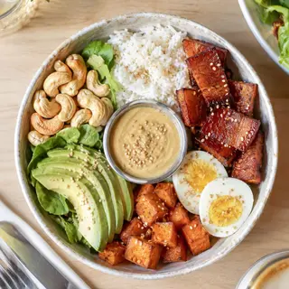Honey bacon & egg bowl