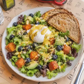 Eggs benedict salad