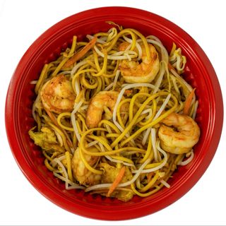 Spaghetti con gamberi