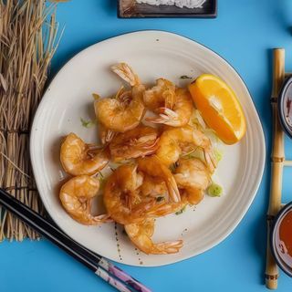 Gamberi con sale e pepe