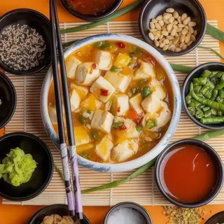 Tofu in salsa chili