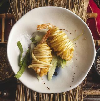 Gamberi al lacciò di patate - 4 pezzi