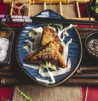 Toast di gamberi con sesamo