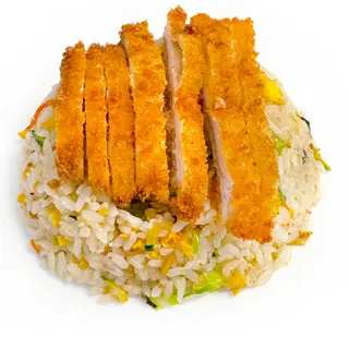 175.Riso Verdure Con Pollo Fritto