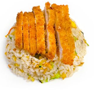 175.Riso Verdure Con Pollo Fritto