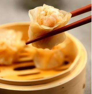 P01, Shao mai con gambero e maiale - 4 pezzi 烧麦