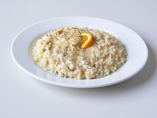 Risotto Anatra, Arancia e Pinoli tostati