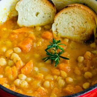 Zuppa di ceci e zucca