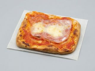 Pizzetta rossa  Margherita con patate e cotto