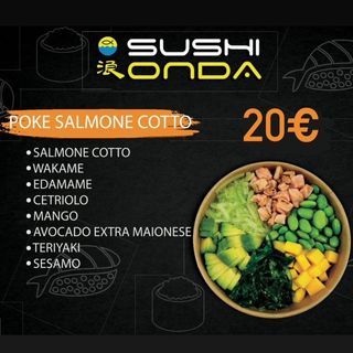 Poke salmone cotto