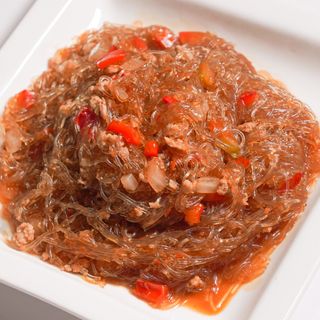 spaghetti di soia piccante