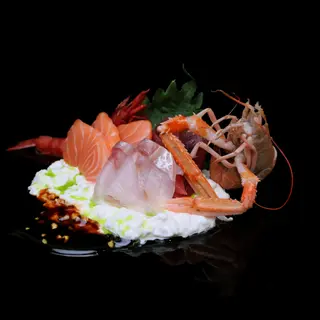 Sashimi shinzo burrata