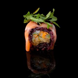 Uramaki black fiori di zucca - 4 pezzi