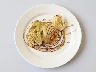 Waffle con gelato
