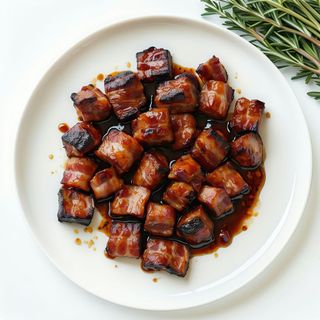 Porkbelly burnt ends  rub smokey barbecue