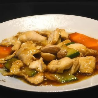 203. Pollo funghi e bambu