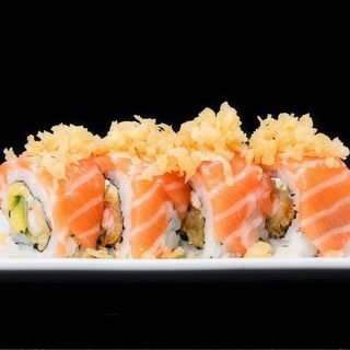 125  Uramaki sake fritto