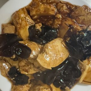 150-Tofu con funghi e bambù