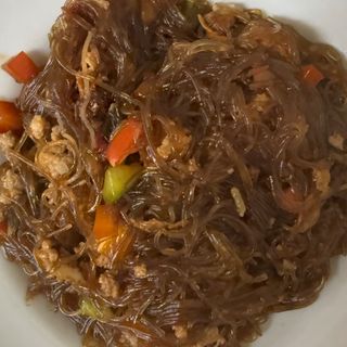 47-Spaghetti di soia saltati con maiale piccante