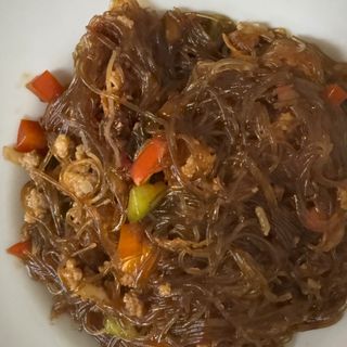 50-Spaghetti di soia con maiale no piccante