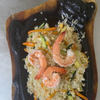 66-Riso alla piastra con gamberi