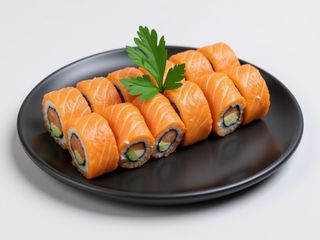 58 Rainbow roll salmone - 8 pezzi