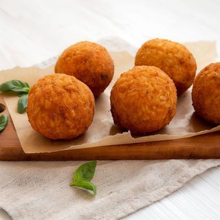 Mini arancini di riso giallorossi 6 pezzi 