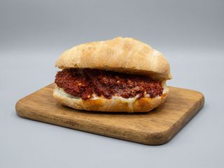 Panino con gorgonzola e 'nduja