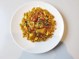 Riso saltato con pollo