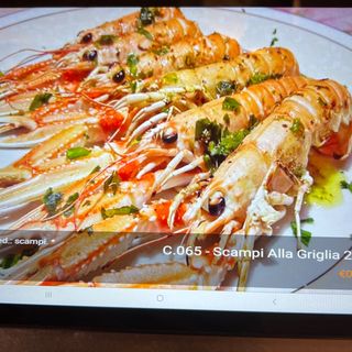 Scampi alla griglia - 4 pezzi