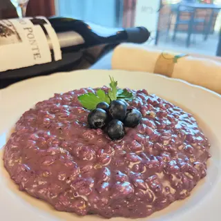 Risotto con crema di Mirtilli e Gorgonzola