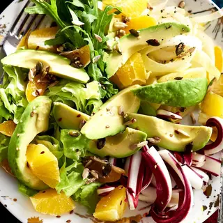 Insalata Avocado radicchio e arancia