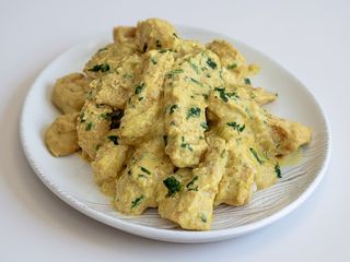 Straccetti di pollo al curry
