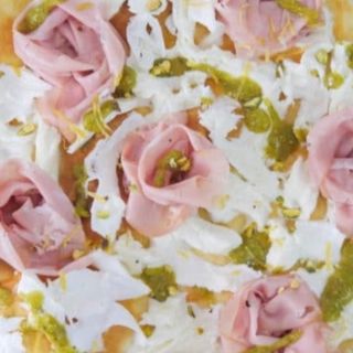 Menù pizza cerma di pistacchio