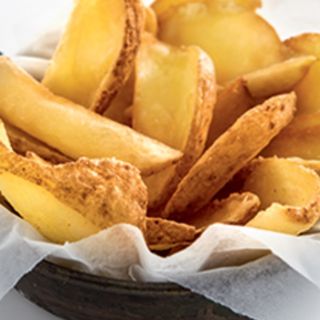 Patatine fritte dippers con la buccia