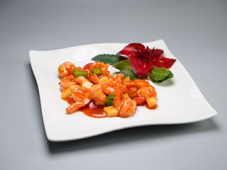 Gamberi in salsa agrodolce