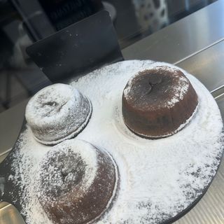 Soufflé cuore di cioccolato