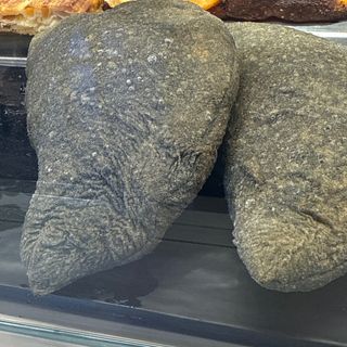 Panzerotto al carbone vegetale con polpo