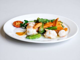 160. Gamberetti agli asparagi 