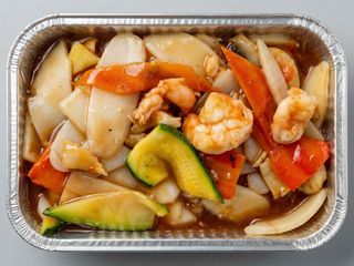 Gnocchi di riso con gamberi