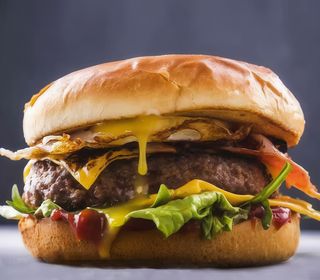 Panino doppio hamburger 